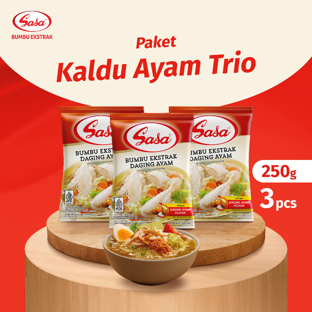 

Sasa Kaldu Pelezat rasa Ayam 250g - 3pcs