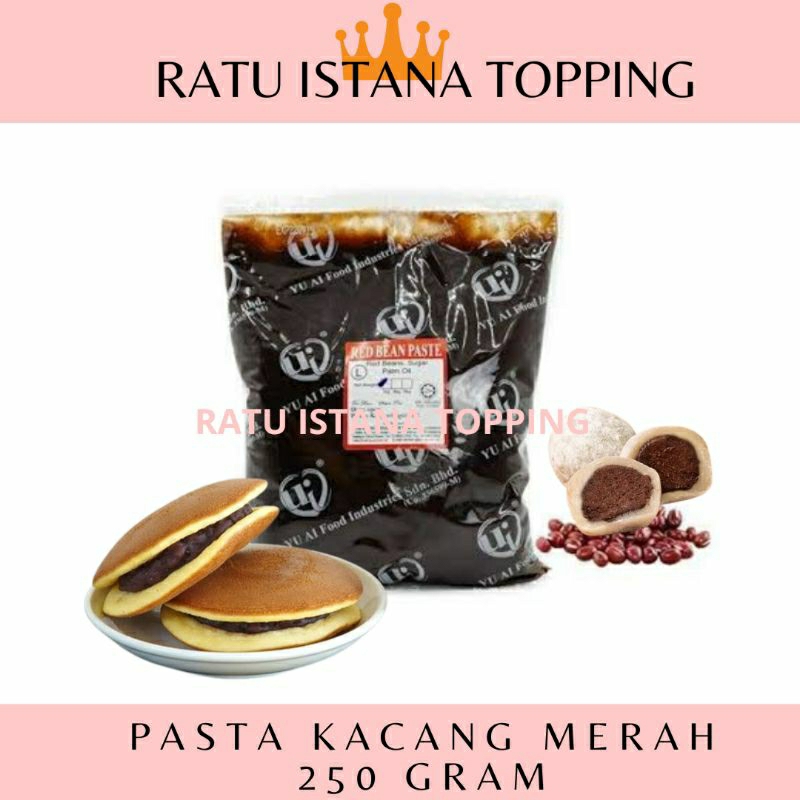 

YU AI PASTA KACANG MERAH 250 GRAM RED BEAN PASTE SELAI PASTA ISIAN MOCHI DORAYAKI MOONCAKE