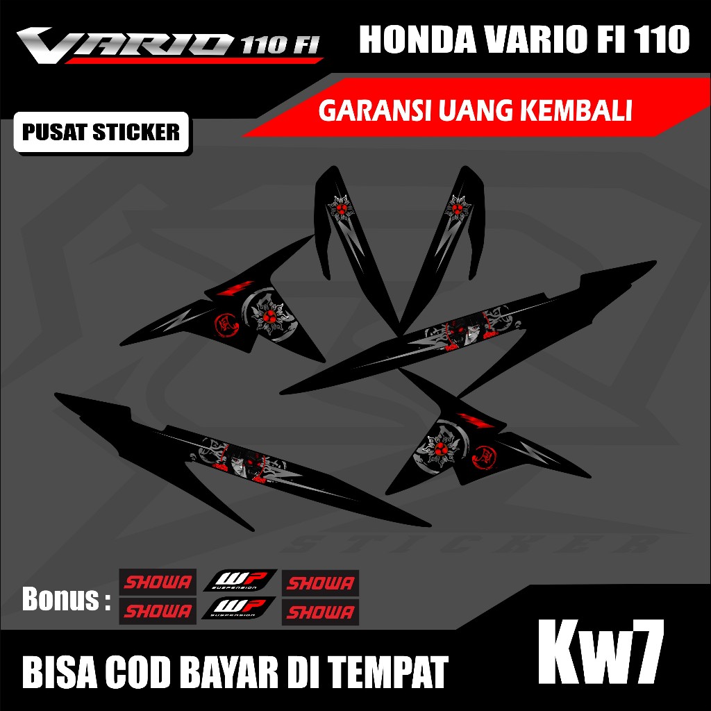 STRIPING VARIASI MOTOR VARIO 110 FI / STICKER LIST VARIASI HONDA VARIO 110 FI