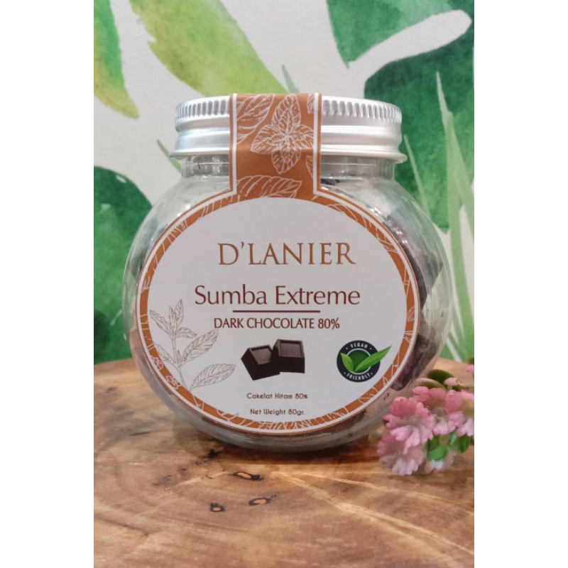 

D'lanier Sumba Extreme Dark Chocolate 80% / Cokelat Hitam 80%