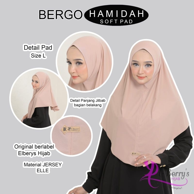 HIJAB BLUSUKAN INSTAN EL BERRYS//HIJAB EL BERRYS SOFT PAD//BERGO SPORT SOFT PAD