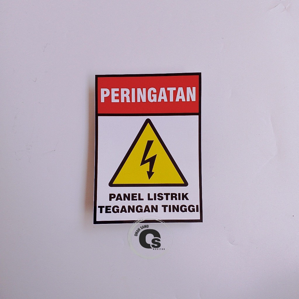 

Stiker Panel Listrik - Tegangan Listrik - Stiker Perhatian Arus Listrik