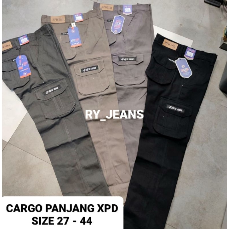 cargo panjang pria celana jumbo cargo xpd celana kanvas