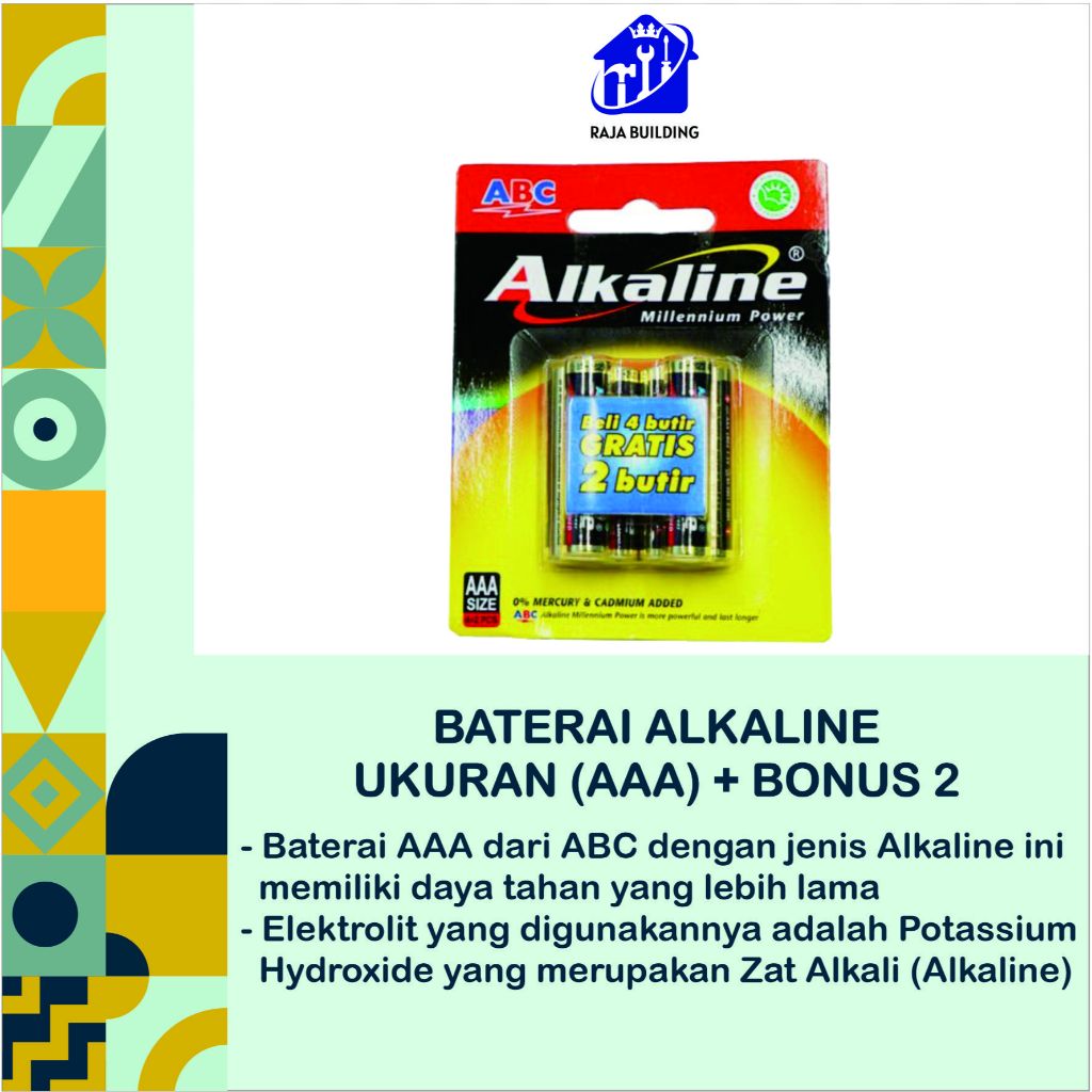 BATERAI ALKALINE AAA + BONUS 2/ BATERAU ALKALINE A3/BATERAI/BATRE/BARERE/ALKALINE/BATERAI ALKALINE 6