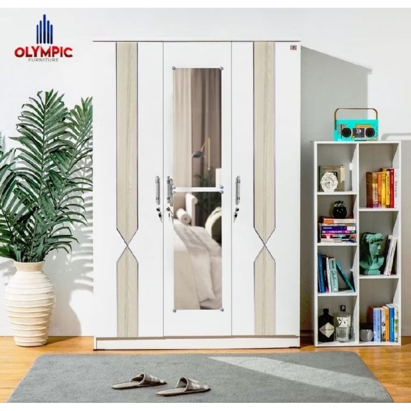 Lemari 3 pintu minimalis / Lemari Olympic SEAMUS / Lemari murah