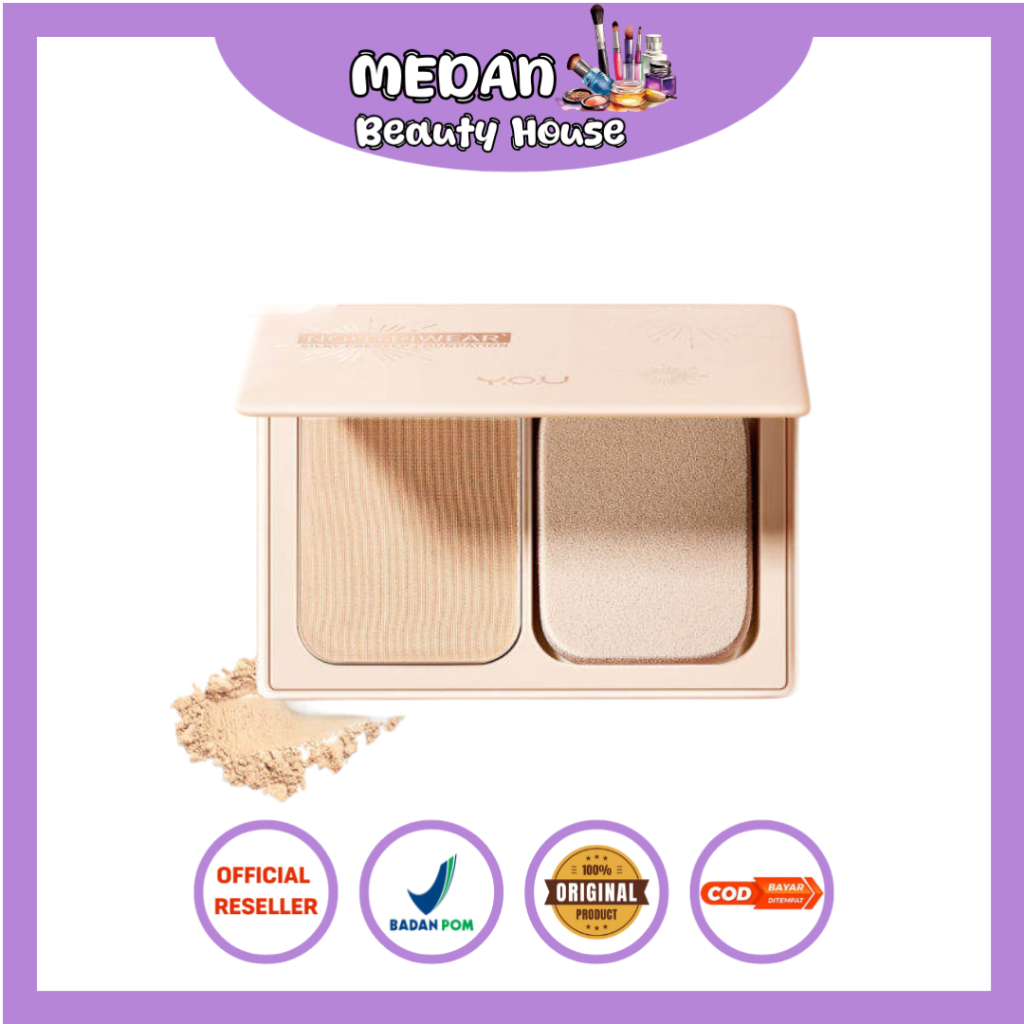 Y.O.U Noutriwear+ Silky Pressed Foundation | Bedak Padat YOU