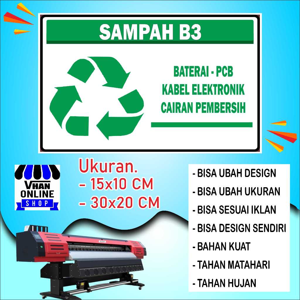 

Cetak Sticker Untuk Tempat Sampah Elektronik Bahan Bagus Hijau
