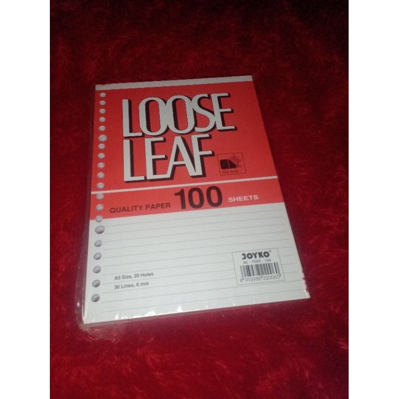 

Harga Spesial Joyko LOOSE LEAF A5 100 Lembar | Isi Binder 100 Lembar ORIGINAL