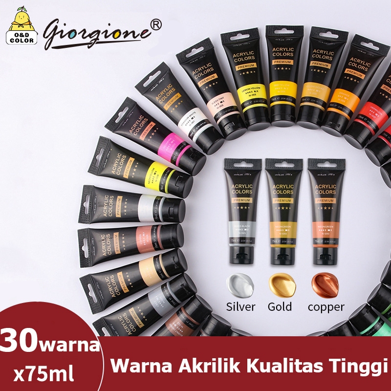

Giorgione Cat Akrilik Acrylic Paint Color 75ML Acrylic Colour Waterproof And Non-toxic