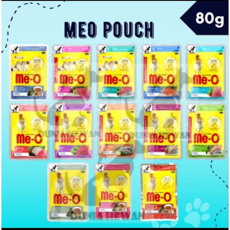 makanan kucing meo sachet pouch 1box