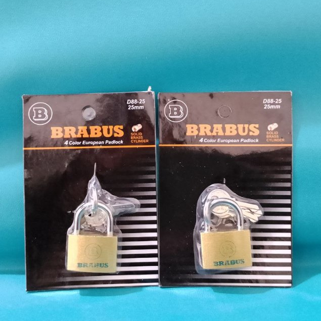 Gembok Pintu | Gembok Pagar | Gembok Kuning Brabus Berbagai Ukuran