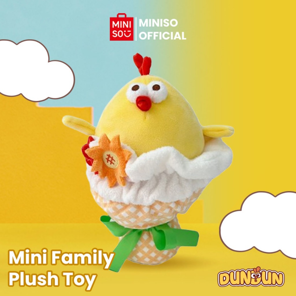 MINISO TOY - Miniso x Mini Family Boneka  Plush Toy Little Bouquet Buket Kecil Boneka Lucu Kain Lemb