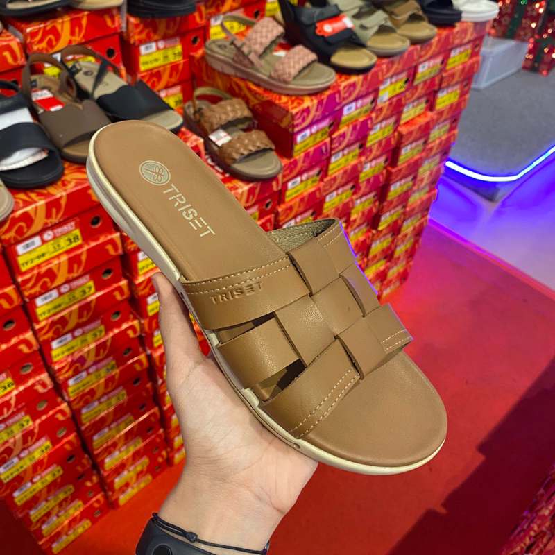 Triset sandal teplek selop wanita