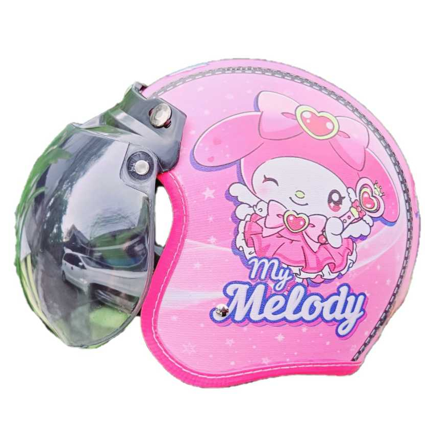 Helm Bogo anak lucu imut / Retro kasik / helm anak murah usia 2-7 tahun / Helm motif prempuan