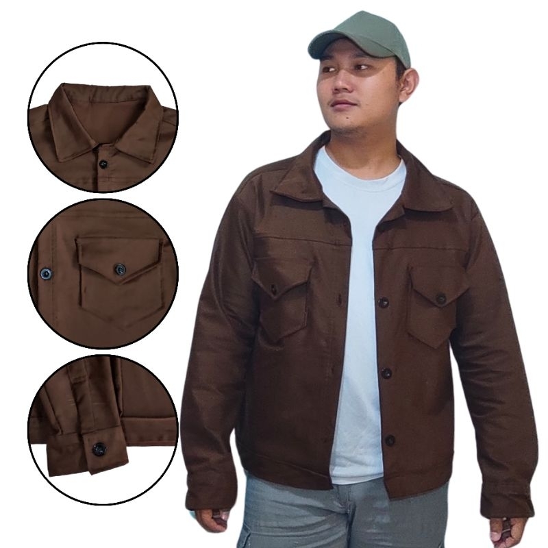 jaket boxy trucker big size