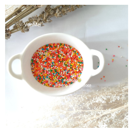 

Sprinkle Ball Rainbow Warna warni 200 gr Topping Cupcake Kue Cookies