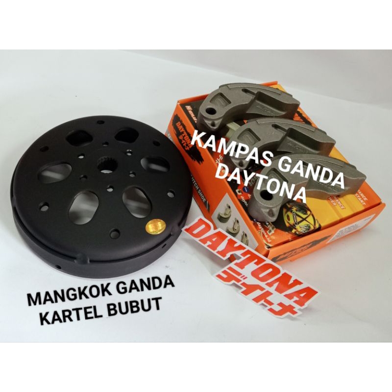 PAKETAN KAMPAS GANDA DAYTONA KARBON PLUS MANGKOK GANDA KARTEL BUBUTAN AEROX OLD AEROX NEW 155 LEXI 1