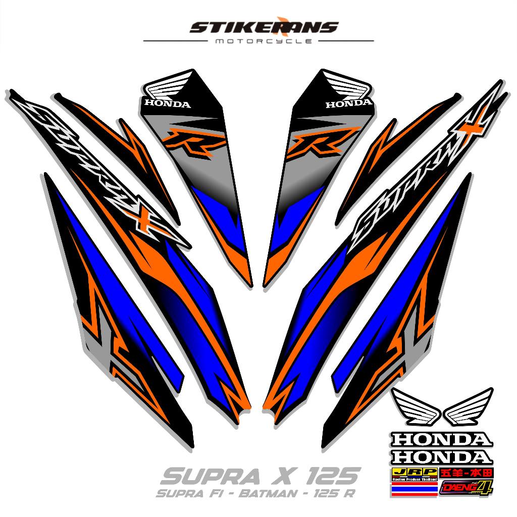 STRIPING SUPRA X 125 R MOTIF 26 STIKER DECAL SUPRA X 125 R-SUPRA FI BATMAN-125R
