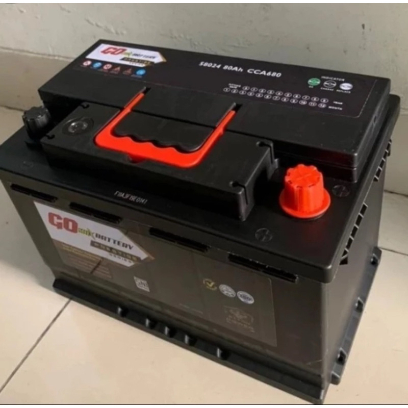 Aki Kering Mobil Go Battery 58024 LN3 DIN84 12V 80Ah Pajero Fortuner