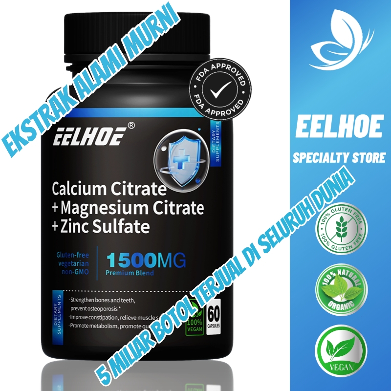 Kalsium,magnesium,zinc+D3K2, meningkatkan imunitas dan kualitas tidur, mendukung kesehatan tulang da