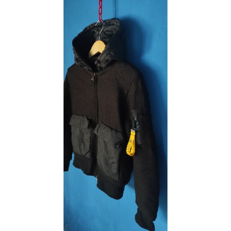 GLOBAL WORK JACKET BOMBER HOODIE BULU ANGSA