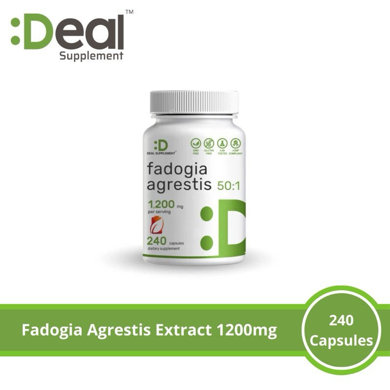 Deal Supplement Fadogia Agrestis Extract 1200mg - 240 Capsules