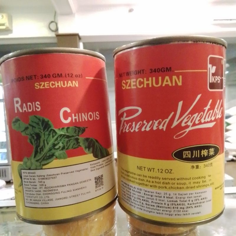 

Lobak Dalam Kaleng Szechuan Radis Chinois 340gr