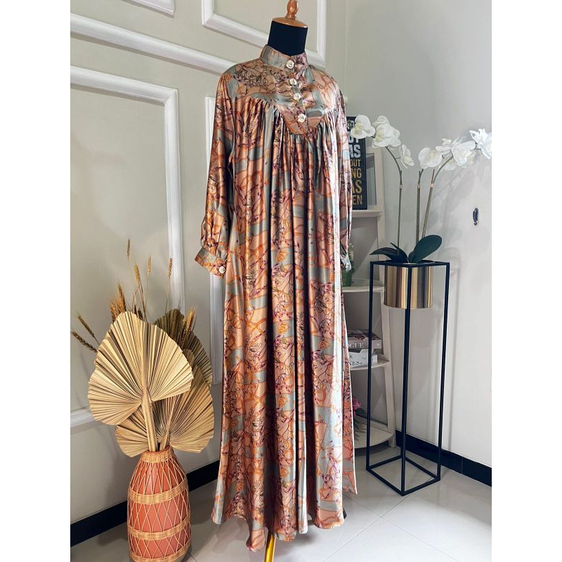 Dress syari silky premium D lovera motif chain