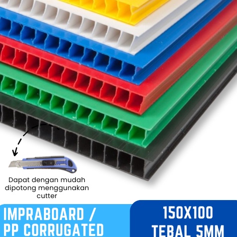 

Terkini Kilat Impraboard PP Corrugated Infraboard Tebal 5mm Ukuran 15x1cm C79