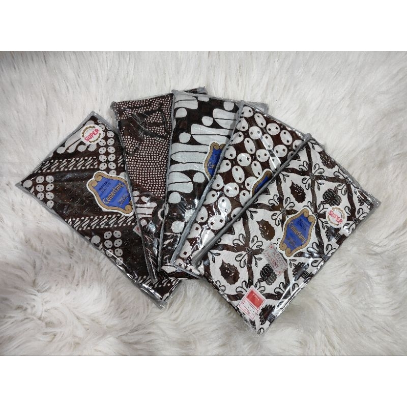 Kain jarik katun motif Jogja putih