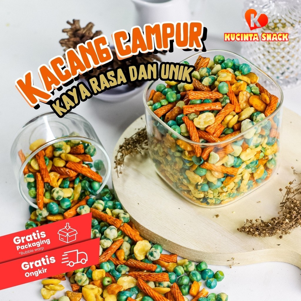 

Kacang Campur Besar Mix Variasi Rasa Lengkap By Kucinta Snack