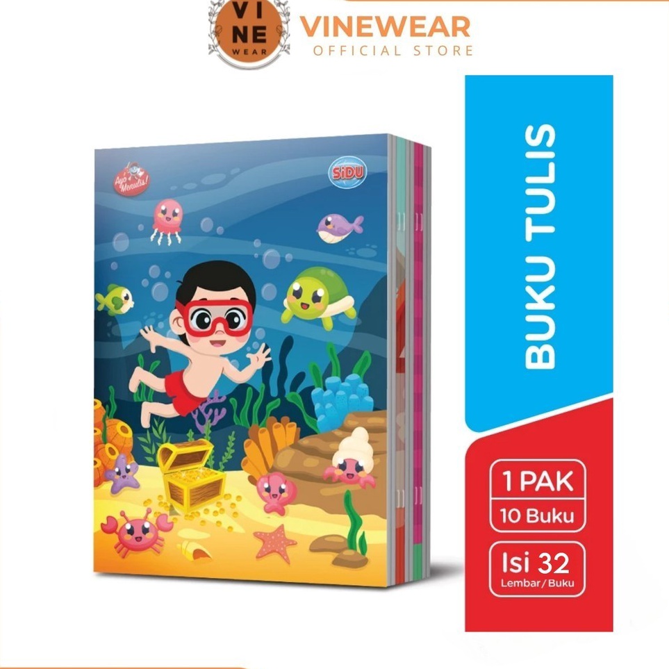 

zj Readystock Buku Tulis SiDU 32 Lembar 1 Pack isi 1 Buku C77