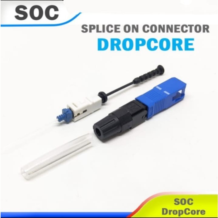 Splice On Connector SOC Fiber Optic SC UPC FTTH Konektor Fiber Optik