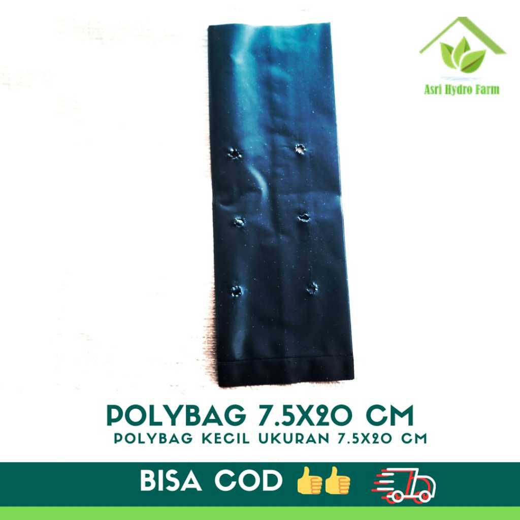 POLYBAG ECER ukuran 7.5x20cm polybag kecil untuk semai