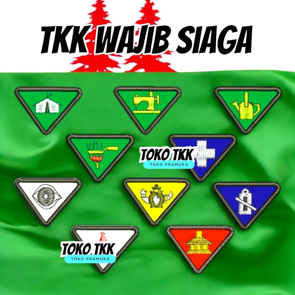 Tkk wajib SD/MI / Tkk wajib Siaga bordir lengkap