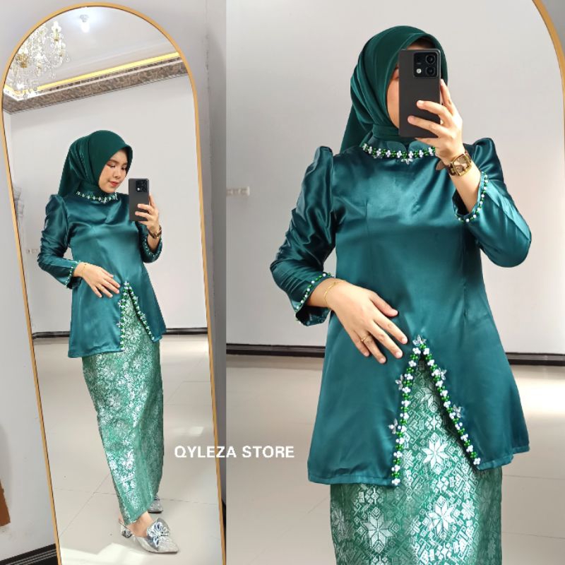 Baju kurung melayu Alesha dan rok songket / setelan kurung melayu rok span songket / baju kondangan 