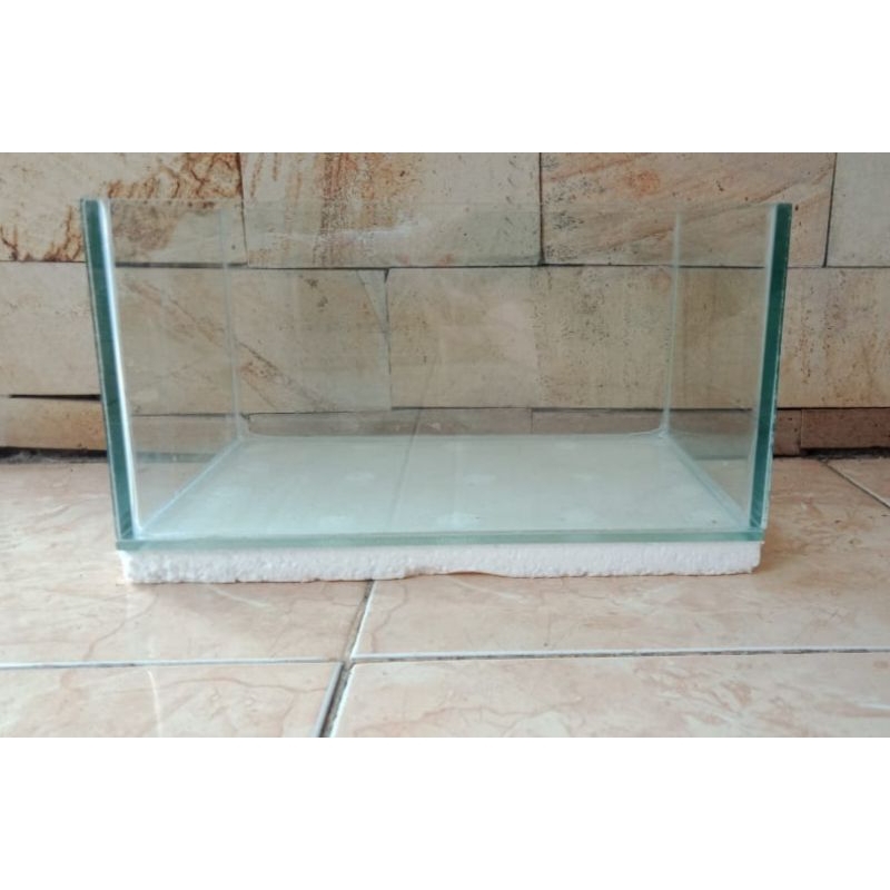 Aquarium kaca aquarium mini ukuran 30x20x15