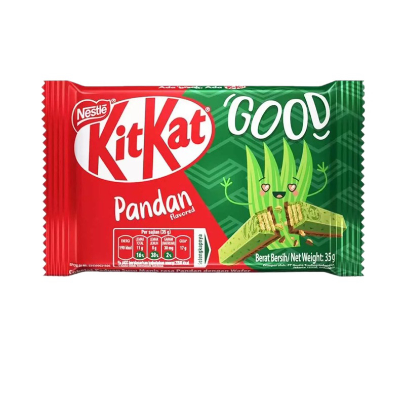 

Nestle KitKat 4 Finger Rasa Pandan 35gram