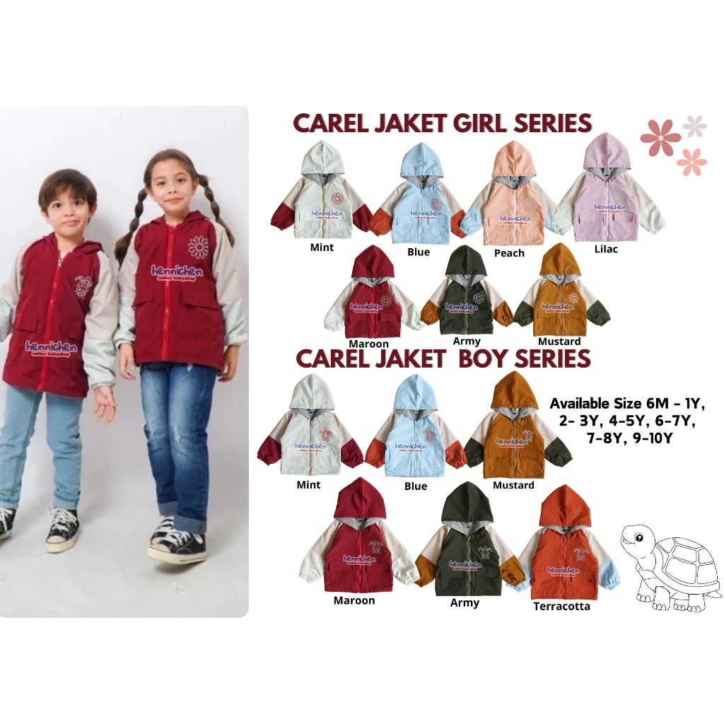 TOBELI KIDS CAREL JAKET | Jaket anak perempuan | Jaket anak laki-laki | Jaket anak