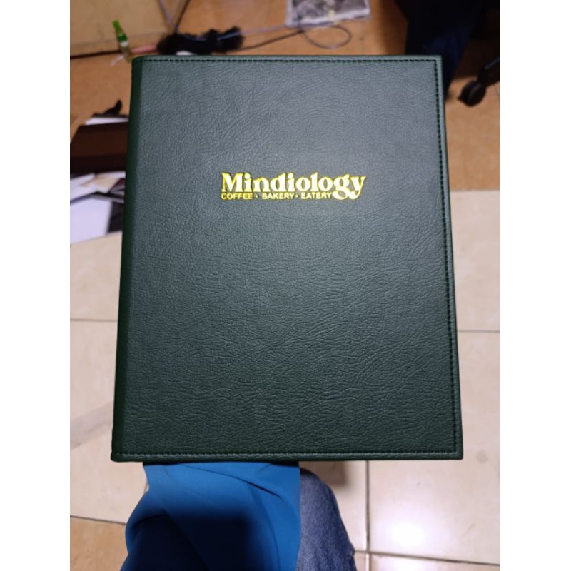 

buku cafe embos a4,costum logo
