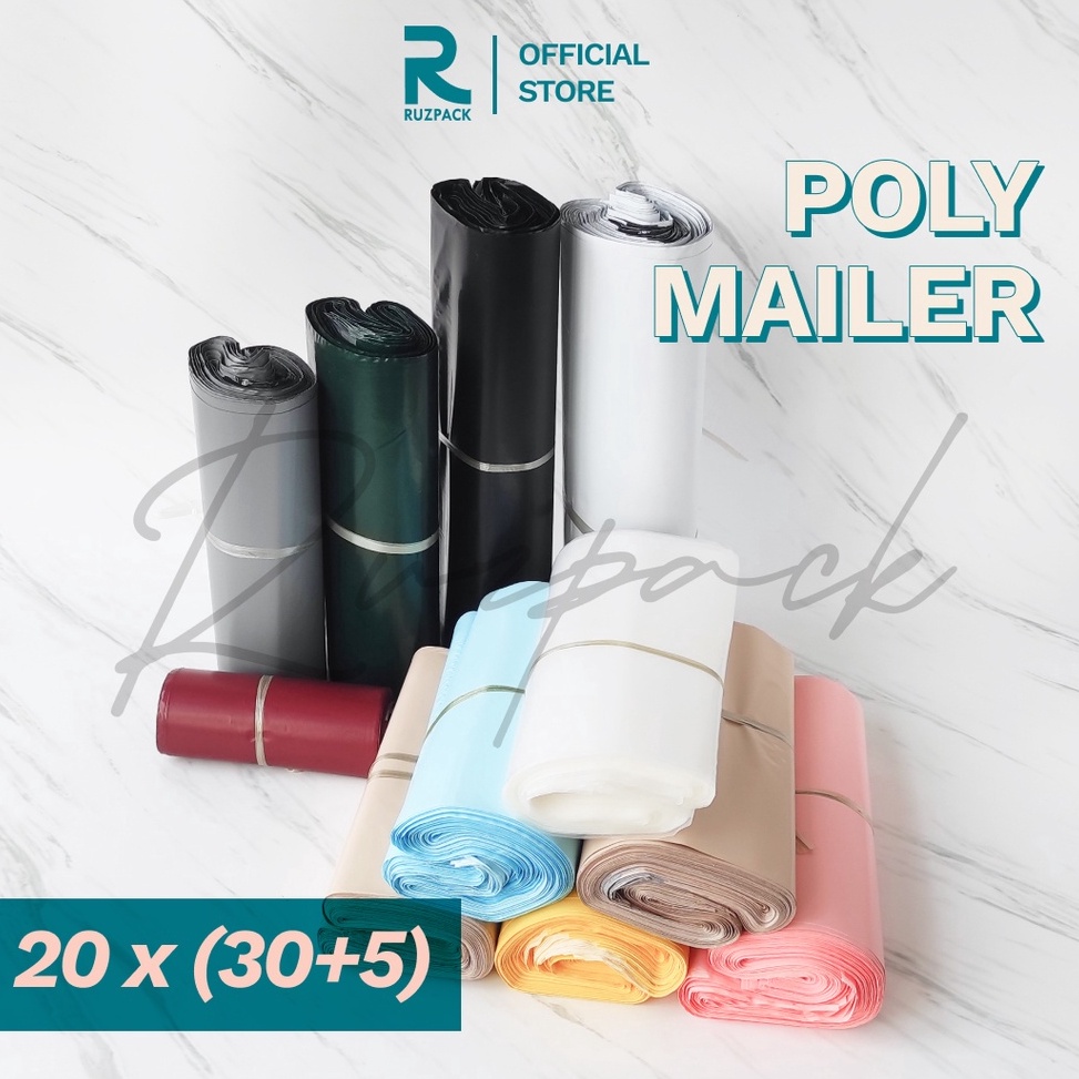 

vq Big Sale 2 x 3 5CM Polymailer Polybag Kantong Packing Packaging Plastik PE Recycle 1pcs H47