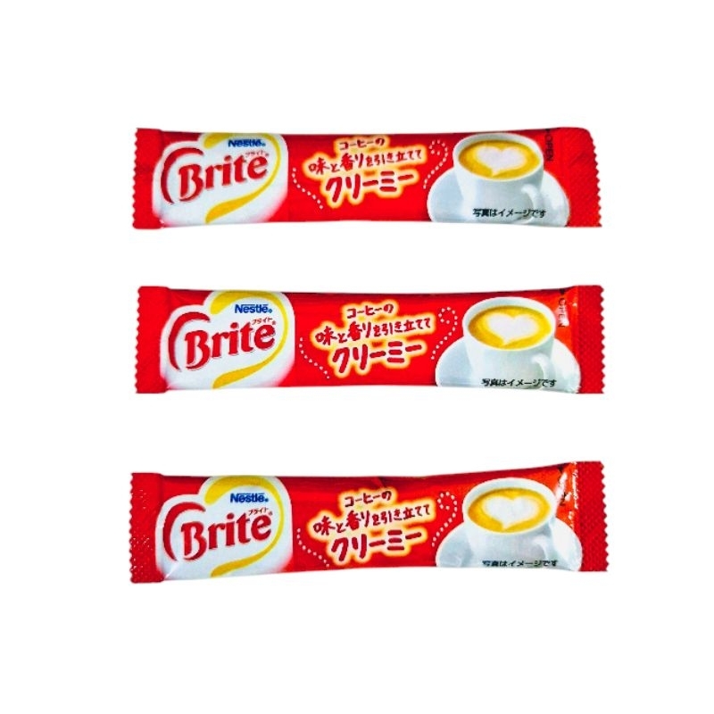 

Nestle Brite Creamer Jepang / Japan / Nestle Coffee Mate Thailand Halal 0 gr Kolestrol Kemasan Sachet / Satuan / Ecer 5 gr - Kopi Creamer / Minuman