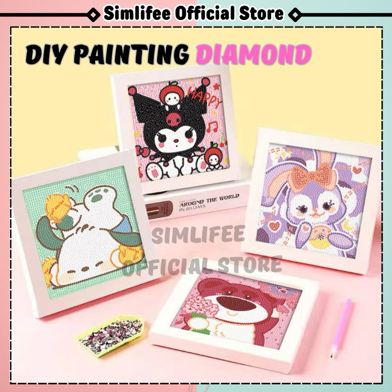 

Diamond Painting Kit / Sanrio Diamond Painting Set Lengkap Jumbo Dengan Bingkai Lukisan Berlian Dekorasi Kamar Anak DIY