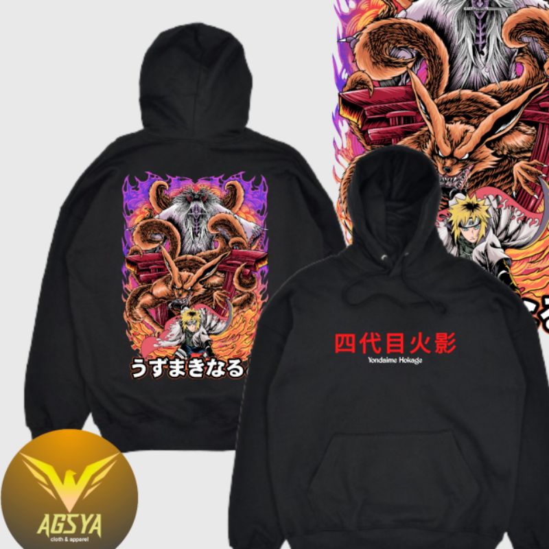 HOODIE SWEATER ANIME MANGA NARUTO MINATO HOODIE DISTRO LAKI LAKI PEREMPUAN HOODIE SWEATER DEWASA ANI