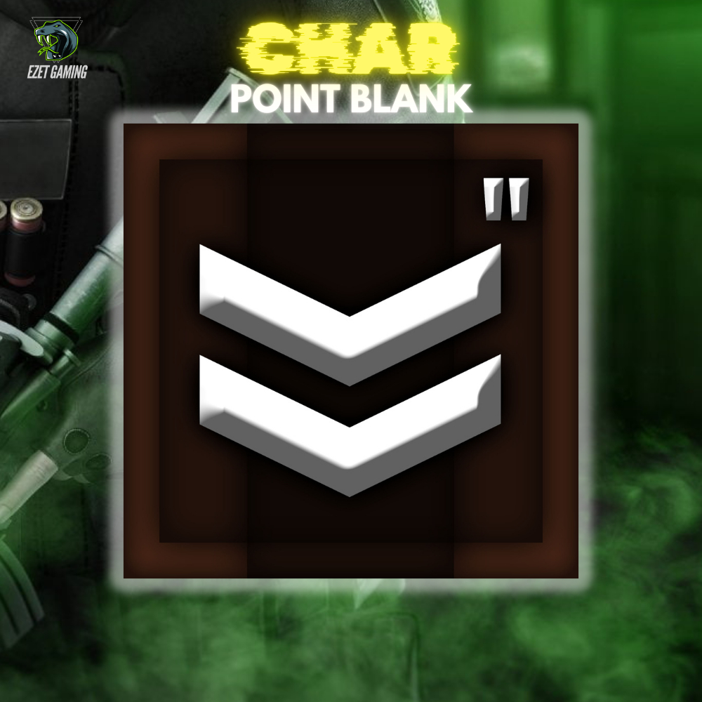 CHAR POINTBLANK / CHAR PB - V2 KUTIP 2 / SGT. 1ST CLASS GRADE 2 | DATA POLOS | POINTBLANK. | POINTBL