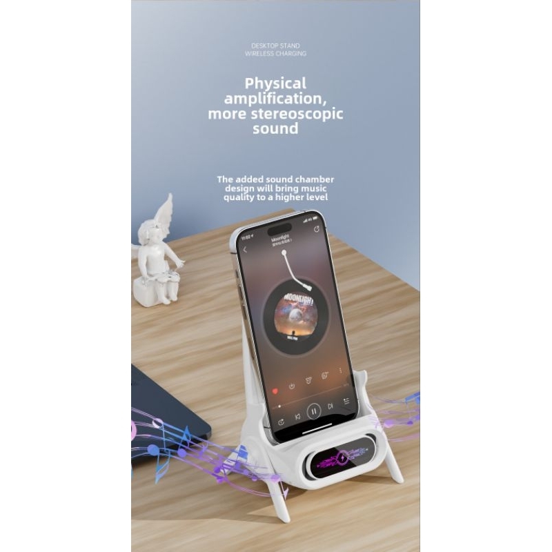 Cuci Gudang Bracket Charger Wireless Magnetic Holder Phone Hp Tablet / Dudukan Handphone Casan