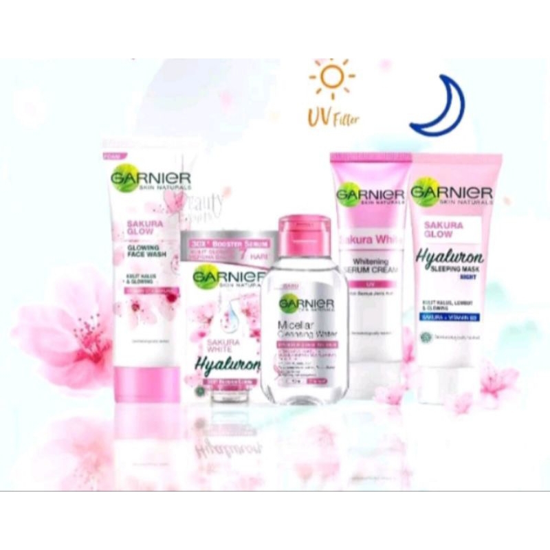 PAKET LENGKAP GARNIER SAKURA ISI 5