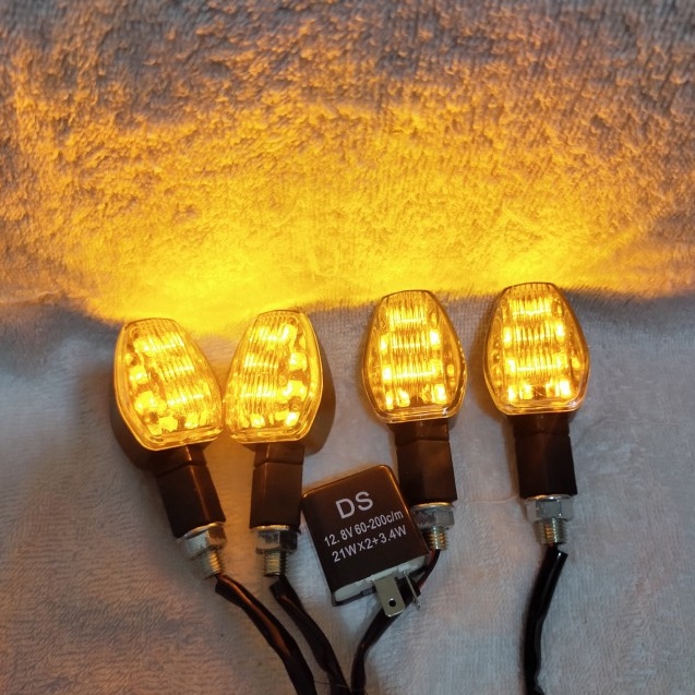 Best  paket lampu sein led tiger rx king ninja sein led flaser sein led  Putih