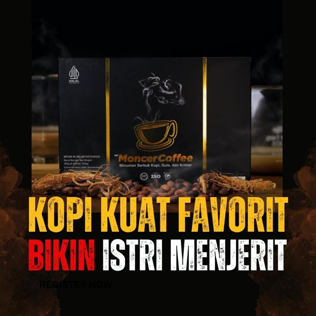 

Moceerrr Coffee Original | Kopi Stamina Pria Lebih Kuat Tahan Lama Dengan Bahan Herbal Alami BPOM