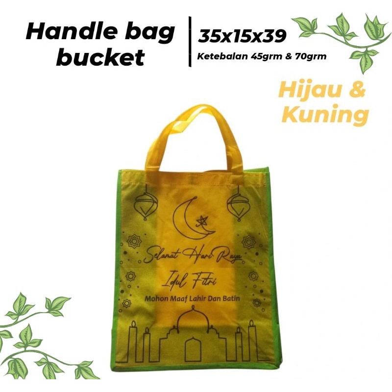 

Tas spunbond Hari raya idul fitri 35x15x39cm/Tas spunbond hari raya/Goodie bag/Tas belanja